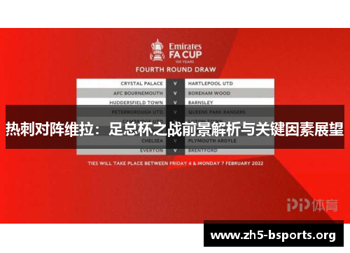热刺对阵维拉：足总杯之战前景解析与关键因素展望
